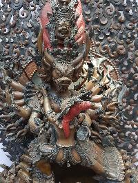 Yamantaka - Heruka Shakti, Vajrabhairavaa [double Color Oxidation], [big Statue], [remakable]