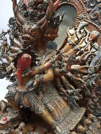 Yamantaka - Heruka Shakti, Vajrabhairavaa [double Color Oxidation], [big Statue], [remakable]