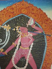 Old Thangka Of Vajrayogini [real Gold], [sold]