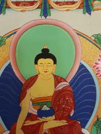 Bright Color Shakyamuni Buddha Thangka