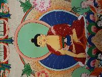 Bright Color Shakyamuni Buddha Thangka