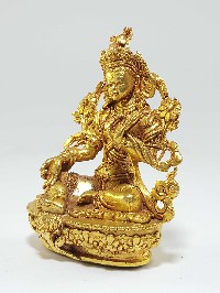 Statue Of Green Tara [full Gold Plated]