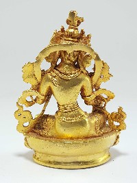 Statue Of Green Tara [full Gold Plated]