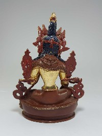 Statue Of Green Tara [partly Fire Gold Plated], [painted Face], [good Quality]