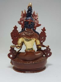 Statue Of Green Tara [partly Fire Gold Plated], [painted Face], [good Quality]