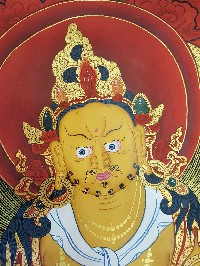 Thangka Of Five Jambhala [wealth Thangka], [yellow Dzambhala]