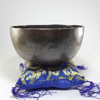 Handmade Beaten Therapy Bowl With Etching And Carving