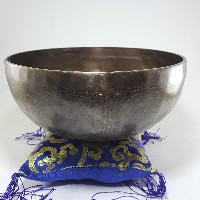 Handmade Beaten Therapy Bowl With Etching And Carving