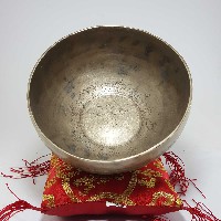 Handmade Beaten Therapy Bowl With Etching And Carving