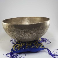 Handmade Beaten Therapy Bowl With Etching And Carving