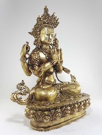 Chenrezig Kharcheri Avalokitesvara Statue, Bronze Finishing