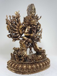 Yamantaka - Heruka Vajrabhairava Statue, Bronze Finishing, [rare Find], [sold]