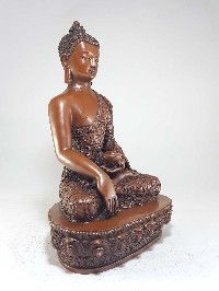 High Quality Shakyamuni Buddha Statue With Deep Carving And Chocolate Finishing