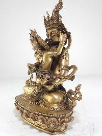 High Quality Statue Of Vajrasattva With Consort, [shakti], Yab-yum Bronze Finishing