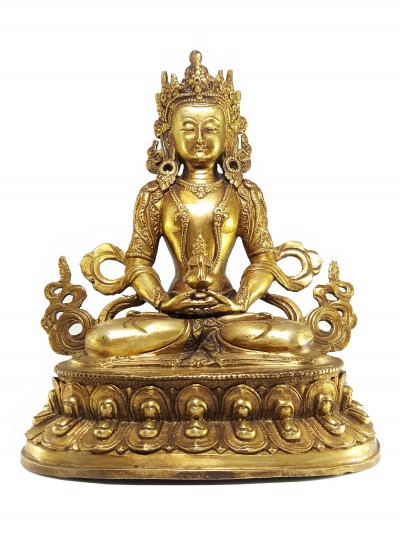 Statue Of Aparimita [full Gold Plated], [antique Finishing], Chepame