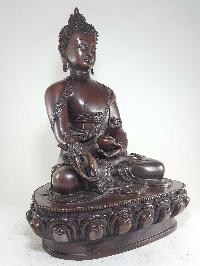 Statue Of Medicine Buddha In Dark Chocolate Oxidation
