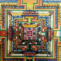 Tibetan Kalachakra Mandala Thangka [color Variation 5]