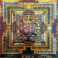 Tibetan Kalachakra Mandala Thangka [color Variation 1]