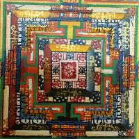 Tibetan Kalachakra Mandala Thangka [color Variation 1]