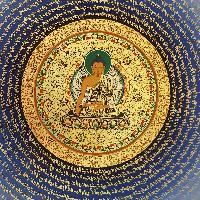 Tibetan Correct And Dedicated Mantra Mandala Thangka Painting Of Shakyamuni Buddha