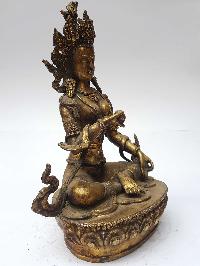 Statue Of Siddhi Garvah - Sya Limbo [1 Of 21 Tara], [full Fire Gold Plated], And [antique Finishing]