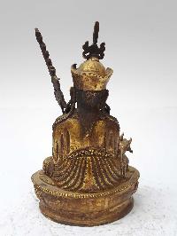 Statue Of Padmasambhava [full Fire Gold Plated], And [antique Finishing]