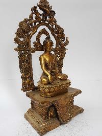 Statue Of Shakyamuni Buddha [full Fire Gold Plated], And [antique Finishing]