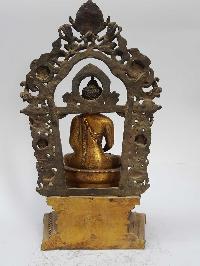 Statue Of Amitabha Buddha [full Fire Gold Plated], And [antique Finishing]