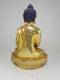 Statue Of Amitabha Buddha [full Fire Gold Plated], With [painted Face]