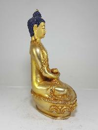 Statue Of Amitabha Buddha [full Fire Gold Plated], With [painted Face]