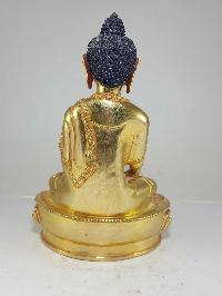 Statue Of Ratnasambhava Buddha [full Fire Gold Plated], With [painted Face]