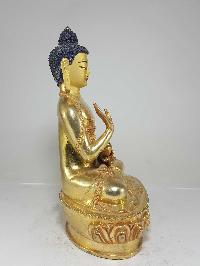 Statue Of Amoghasiddhi Buddha [full Fire Gold Plated], With [painted Face]