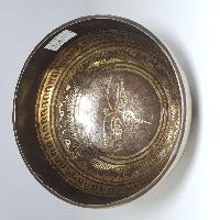 [stock No : 23] Handmade Beaten Therapy Bowl With Etching And Carving [d], [sacral Chakra]