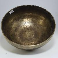 [stock No : 42] Handmade Beaten Therapy Bowl With Etching And Carving [d], [sacral Chakra]