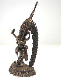 Statue Of Vajravarahi - Dorje Phagmo Yogini Chocolate Oxidized