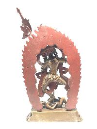 Statue Of Vajravarahi - Dorje Phagmo Yogini Chocolate Oxidized