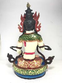 Statue Of Vajrasattva [gold Plated] And [traditional Color Finishing]