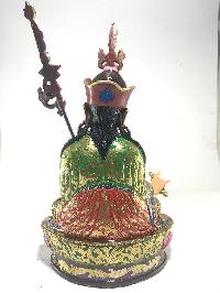 Statue Of Padmasambhava [gold Plated] And [traditional Color Finishing]