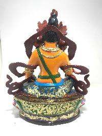 Statue Of Yellow Jambhala [gold Plated] And [traditional Color Finishing]