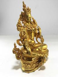 Statue Of Green Tara Full Gold Plated