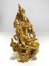 Statue Of Green Tara Full Gold Plated