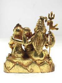 Statue Of Shiva Family Full Gold Plated