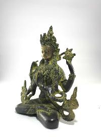 Statue Of Avalokitesvara Antique Finishing