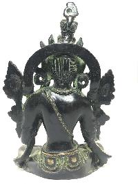 Statue Of Green Tara Double Color Oxidized