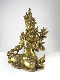 Statue Of White Tara Without Base And Glossy Finishing