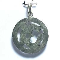 White Metal Om Pendant