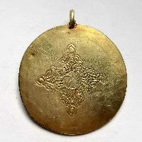 Tibetan Ghau Amulet, [gold Plated] And [stone Setting]