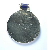 Metal Pendant With [stone Setting] In Blue