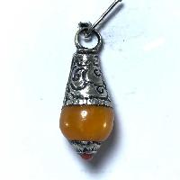 Metal Pendant With Imitation Stone