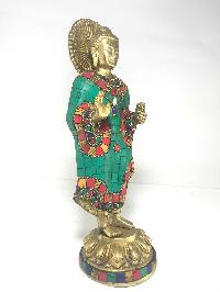Statue Of Standing Dipankara Buddha With [stone Setting]